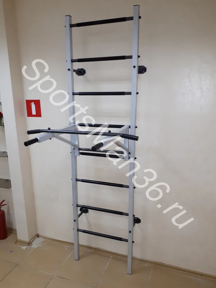 ШВЕДСКАЯ СТЕНКА “АТЛЕТ” + навесной тренажер турник-брусья для Шведской стенки "Атлет"