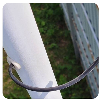 BOXFORCAM Труба без фланцев 50 см. для крепления уличных модемов, элементов слаботочного оборудования систем безопасности, интернет вещей, IT (чёрная/белая)