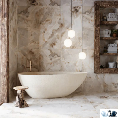 Керамогранит Staro Palacio Nestle Beige 60х120 см глянцевый цвет желтый оникс