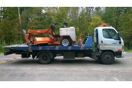 Перевозка тракторов и спецтехники Чехов-Москва 27/09/2016