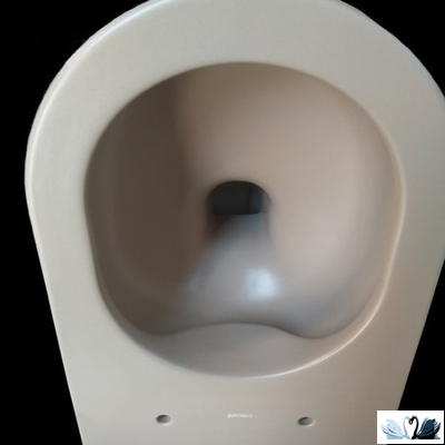 Чаша унитаза Creavit Free Cappucino FE322-11CM00E-0000, подвесная безободковая, бежевая, круглая форма, скрытый крепеж