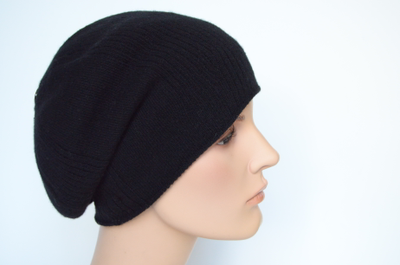 Вицио Италия берет кашемировый черный 9002