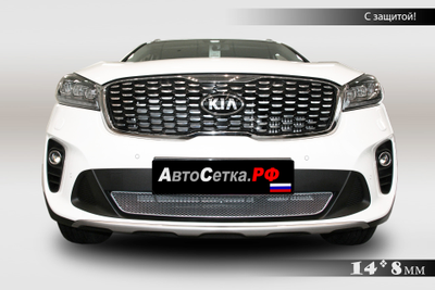 Premium защита радиатора для KIA Sorento Prime рестайлинг (2018-2022)