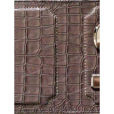 «КРОКОДИЛ» КОЖАНАЯ ОБЛОЖКА ДЛЯ АВТОДОКУМЕНТОВ В КОМПЛЕКТЕ С ЛИНЗАМИ. ЦВЕТ: ТЁМНО-СЕРЫЙ.