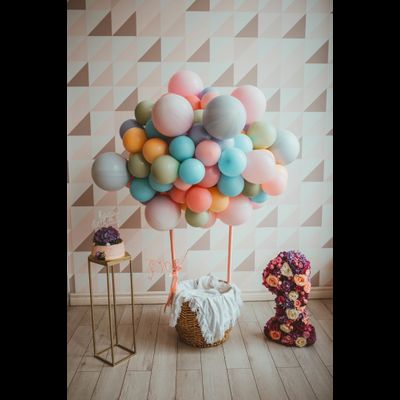 Оформление детского годовасия в стиле "Flowers party" "№ 1460