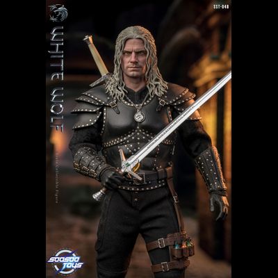Ведьмак Геральт (Генри Кавилл, "The Witcher" Netflix) - КОЛЛЕКЦИОННАЯ ФИГУРКА 1/6 white wolf (SST048) - Soosoo toys