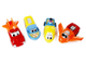 61301-S-10 Магнитный конструктор ТРАНСПОРТ "Смешай и собери". Малыш. Стартовый набор