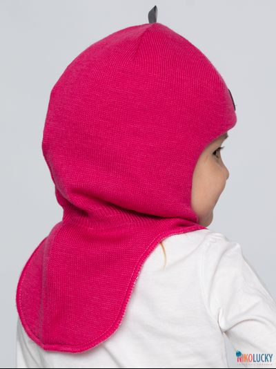 Шапка-шлем "NK"   20101-01, цвет ярко-розовый р. 52-54