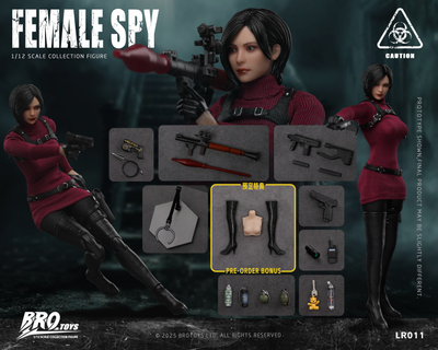 ПРЕДЗАКАЗ - Ада Вонг (Resident Evil 4 Remake) - Коллекционная фигурка 1/12 SCALE Female Spy with Movable Eyes (LR011) - BROTOYS ?ЦЕНА: 13900 РУБ.?
