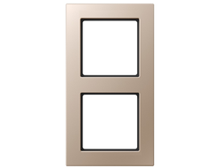 Jung AC582CH рамка 2 пост, цвет шампань