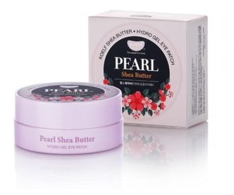 Патчи для глаз гидрогелевые с маслом ши(увлажнение) Koelf Pearl & Shea Butter Eye Patch  1,4гр*60