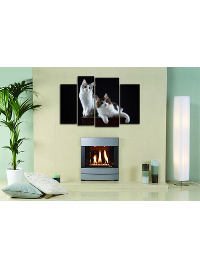 Модульная картина "Статуэтки на тумбочке"