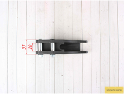Успокоитель цепи (ловушка) для питбайка пластиковая универсальная SM-PARTS черная