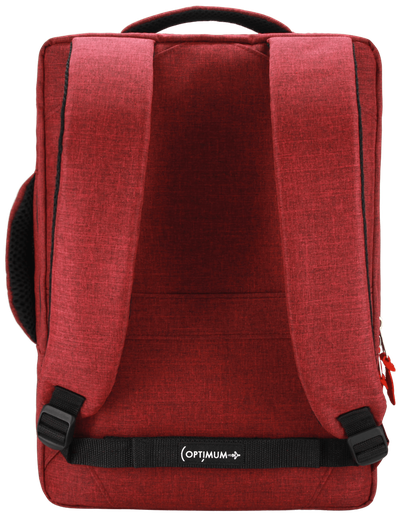 Рюкзак сумка для ноутбука 15.6 - 17.3 дюймов Optimum, красный