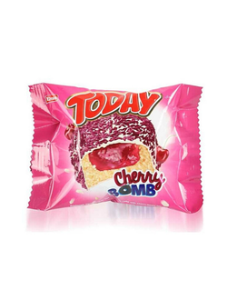 Today Cherry Bomb - Пирожное в белом шоколаде с вишневой начинкой 50гр