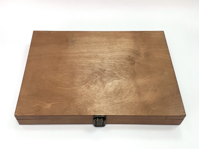 Коробка 100 ячеек, для коллекции камней, цвет "Палисандр" (32*23*3,5 см, 1100 г) №23002