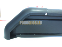 Пороги подножки "Classik Black" 1700 мм для Mitsubishi OUTLANDER II 2005-2013