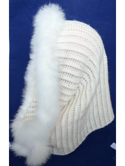 шарф труба женский белый вязаный шарф трубой купить из коллекции шарф труба зима 2017