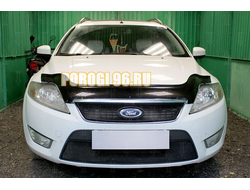 Защита радиатора Ford Mondeo IV 2007-2010 black верх