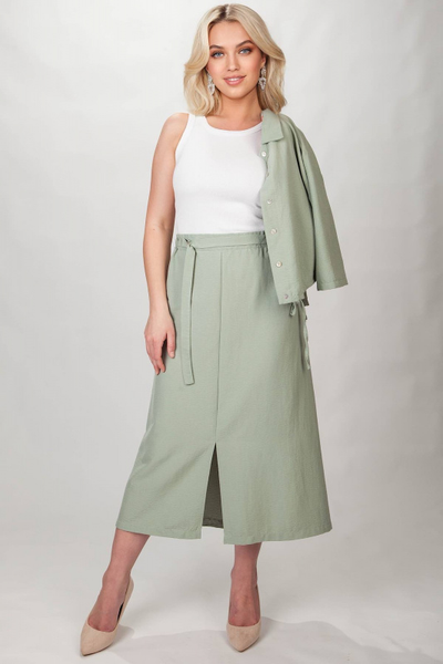 Жакет 4387 _ Юбка 179 мята