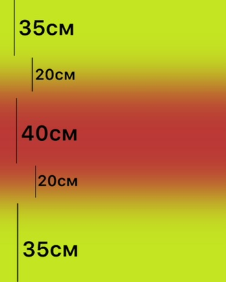 Сетка-стрейч градиент, цв. Красно-оранжевый + Неон-лайм