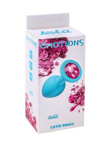 АНАЛЬНАЯ ПРОБКА EMOTIONS CUTIE SMALL TURQUOISE PINK CRYSTAL 4011-06LOLA