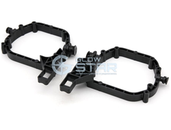 Audi TT (2006-2014) пластиковые (автокорректор) без AFS переходные рамки для замены линз (комплект, 2шт)