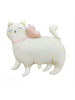 Шар Кошка нюд  крем 68*63 См