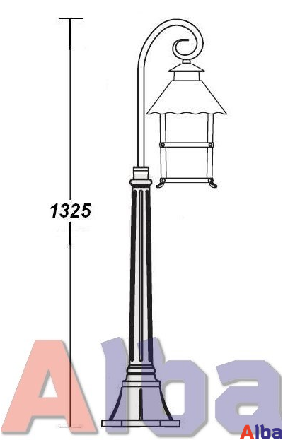 Caior 2 81407/18 Парковый светильник, высота 132,5см