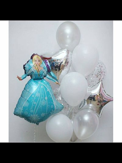 Набор шаров с гелием "Холодное сердце"