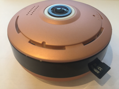 Потолочная WiFi видеокамера панорамная с DVR (fish_ufo_R), 960P HD (360EyeS)