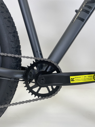 Велосипед Полуфэтбайк Timetry TT064, 10ск 29"х3 тёмно-серый, рама 21"