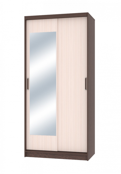 Шкаф купе 2-х дверный "Клён-2" 1,1 м (Бр)