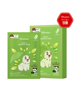 JMSOLUTION STAMP IN HEARTLEAF MASK POKEMON  Тканевая маска с экстрактом хауттюйнии