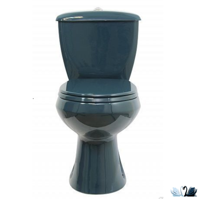 Унитаз с бачком Оскольская керамика Элисса Антивсплеск, зеленый, Стандарт (сиденье арматура УКЛАД)