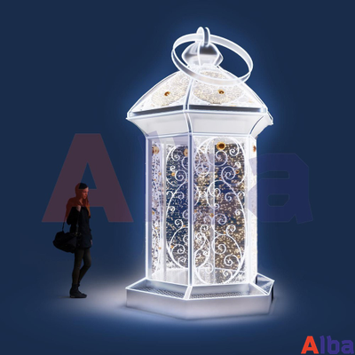 Световая фигура Фонарь серебро 3 м