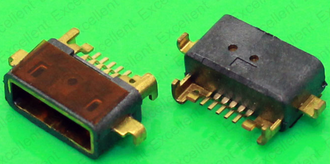 Разъем зарядки micro № 27 Xiaomi 1, Mi 1S (MC-049)
