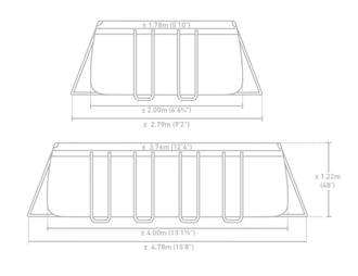 Каркасный бассейн Intex Prism Frame 400х200х122см (26790)