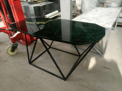 Журнальный столик 003 из мрамора India Green