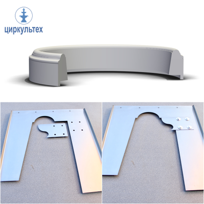 Профильные ножи для изготовления фонтана высотой 2,1м. (Сталь 3.)