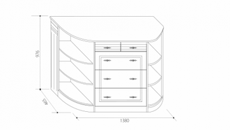 КОМОДИНО " В-13"Венеция"