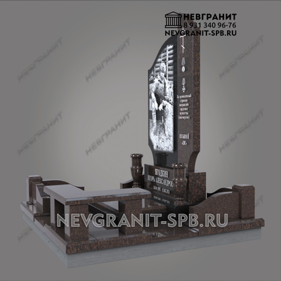 Памятник военному сво на могилу мужчине эксклюзивный  299