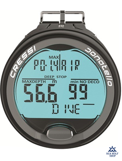 Компьютер подводный CRESSI DONATELLO декомпрессиметр, черно-серый