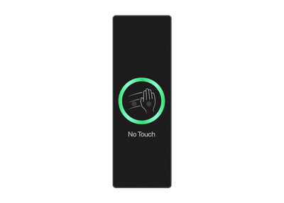 B70SL BLACK (Версия: 4015) - бесконтактная накладная кнопка с подсветкой