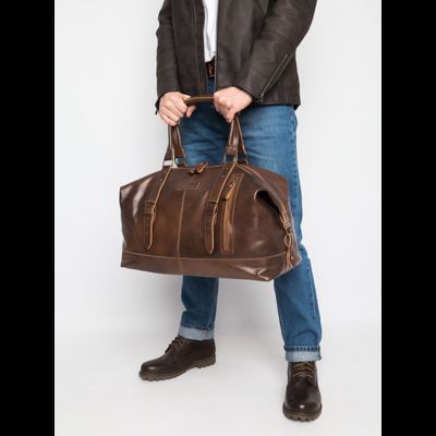 Кожаная дорожная сумка Campora Premium sienna (арт. 
4019-63)