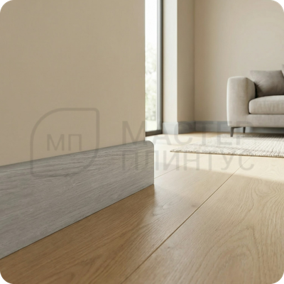 Плинтус МДФ TeckWood 80х10х2150 мм. Дуб айс