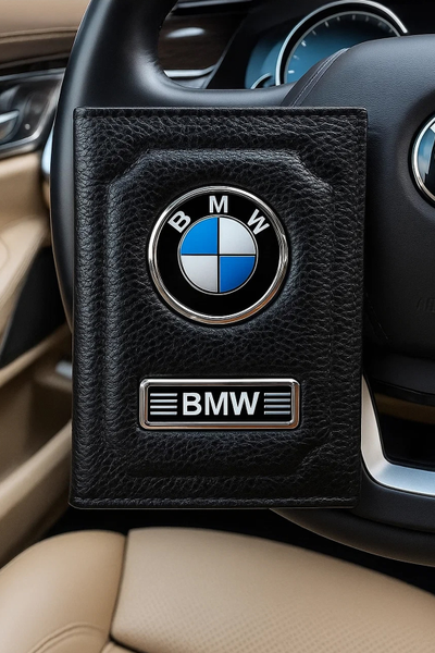 Обложка для авто документов с логотипом БМВ, BMW
