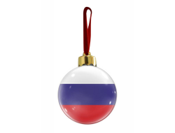 Новогодний ёлочный шар Россия