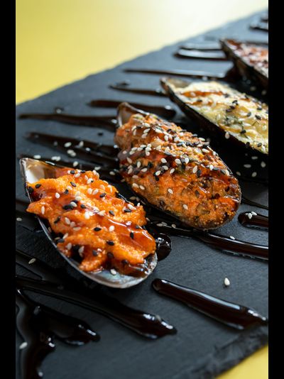 Мидии запеченные