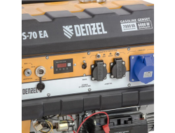 Бензиновый генератор DENZEL PS 70 EA, 7,0 кВт, 230В, 25л, электростартер 946894